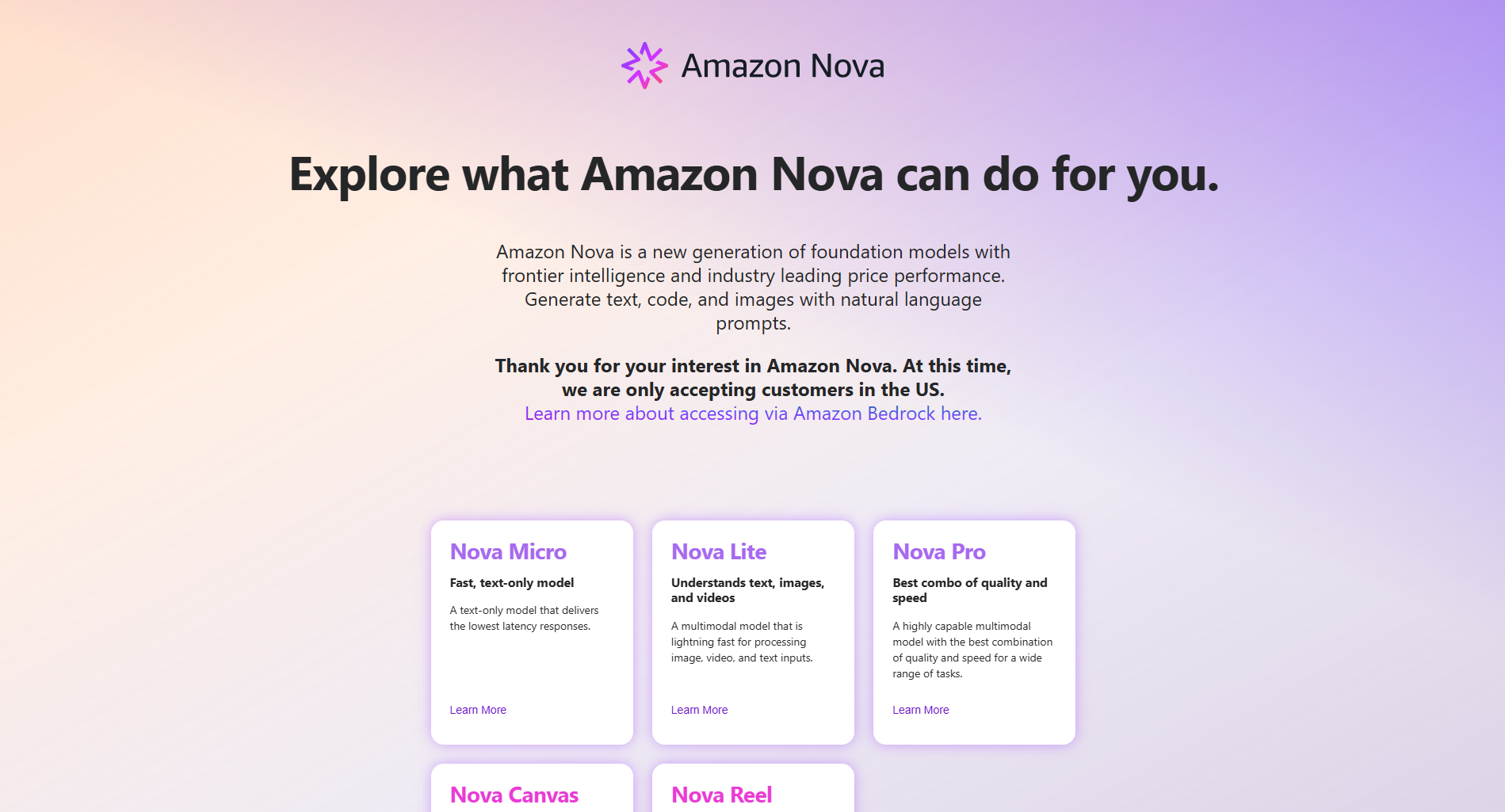 Amazon Nova